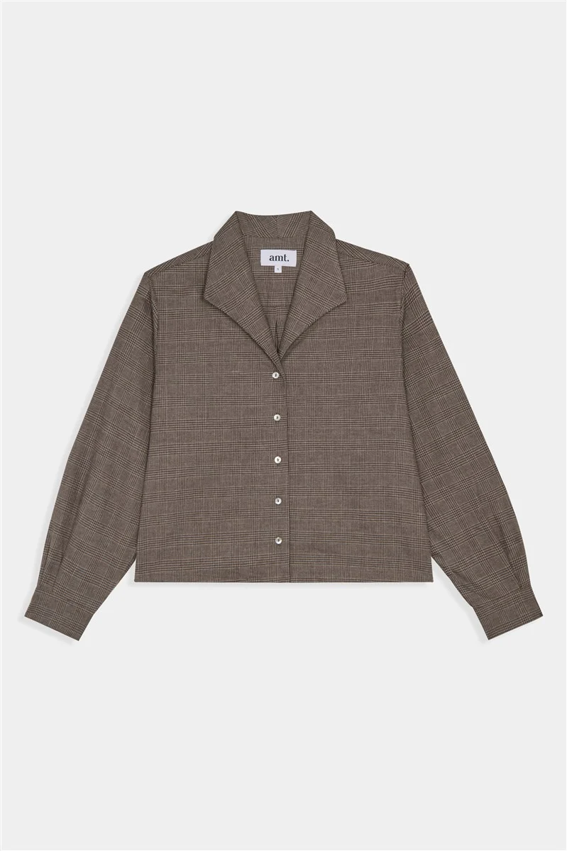 AMT Nut Shirt tartan brown