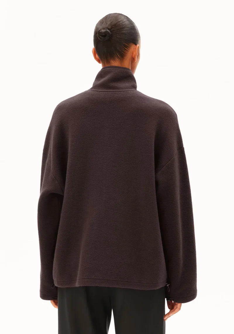ARMEDANGELS Cotton Fleece Jacket claystone