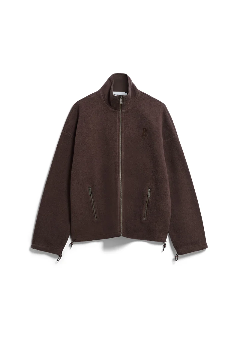 ARMEDANGELS Cotton Fleece Jacket claystone