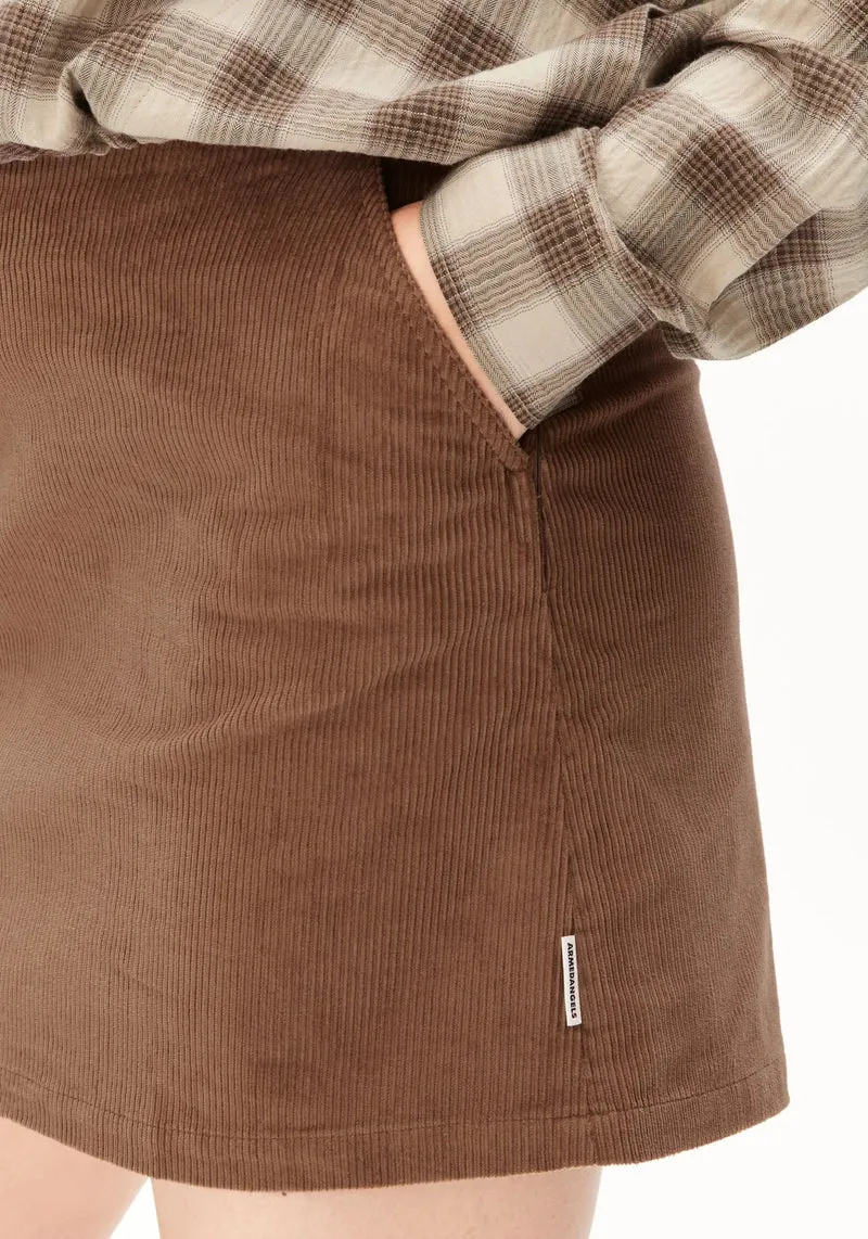 ARMEDANGELS Corduroy Mini Skirt amberwood