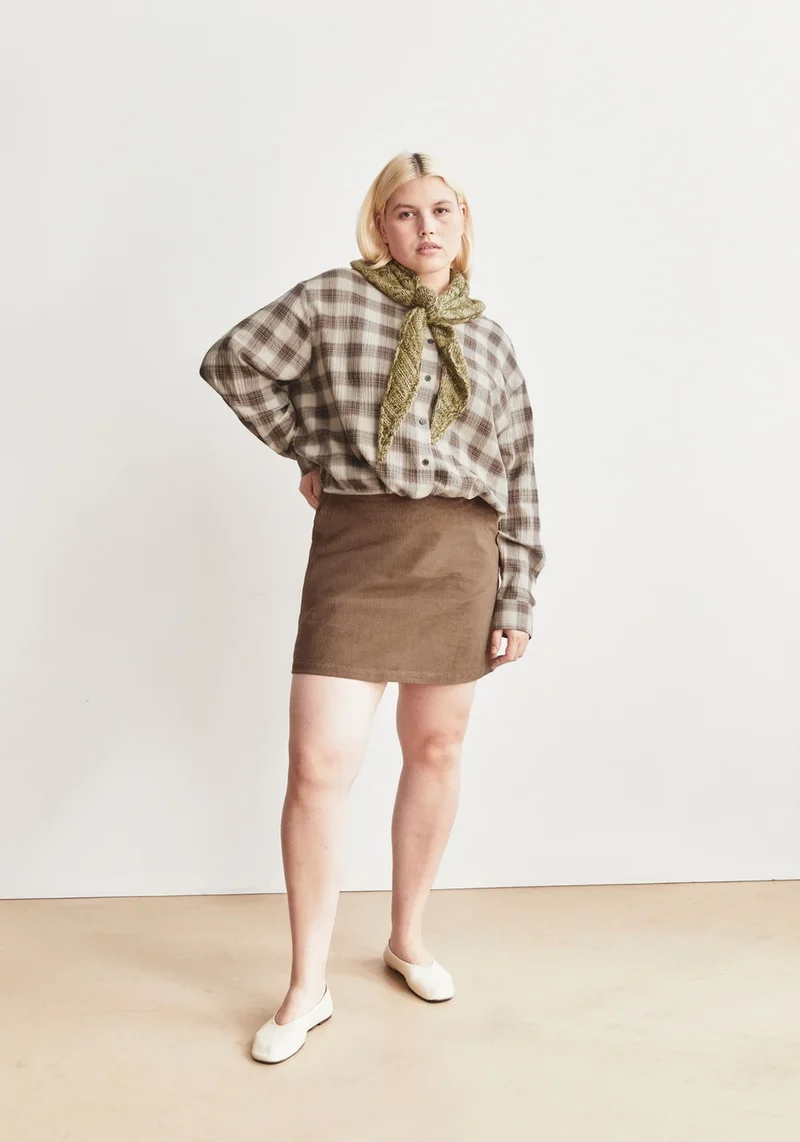 ARMEDANGELS Corduroy Mini Skirt amberwood