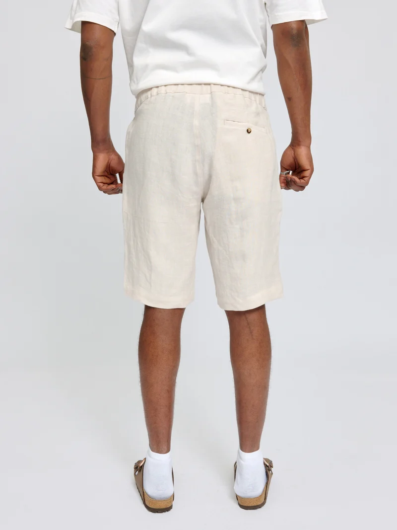 MAZINE Regular Linen Shorts moon