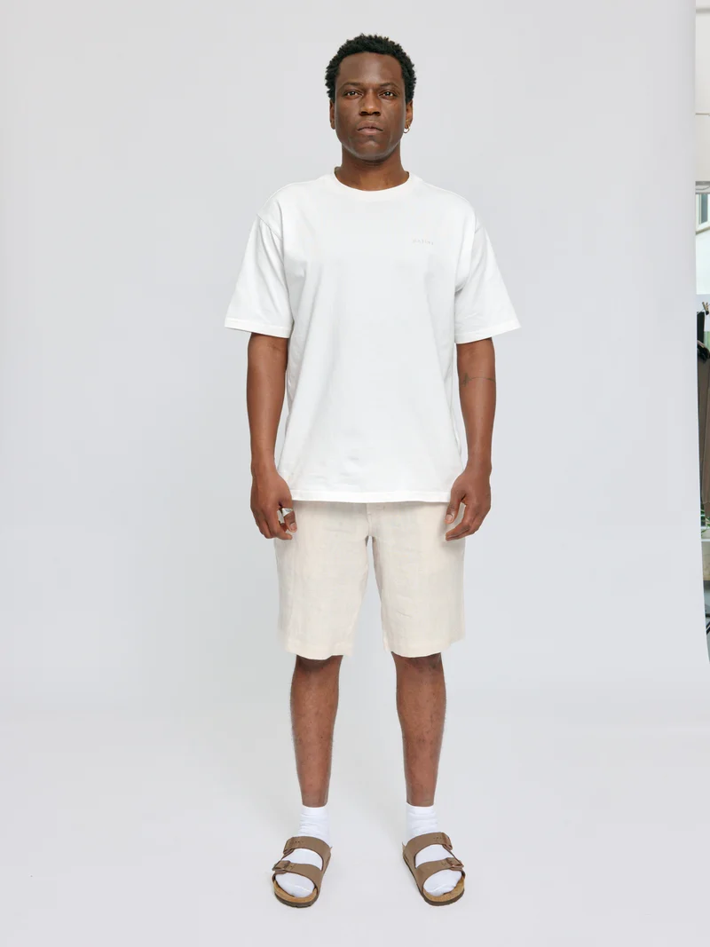 MAZINE Regular Linen Shorts moon