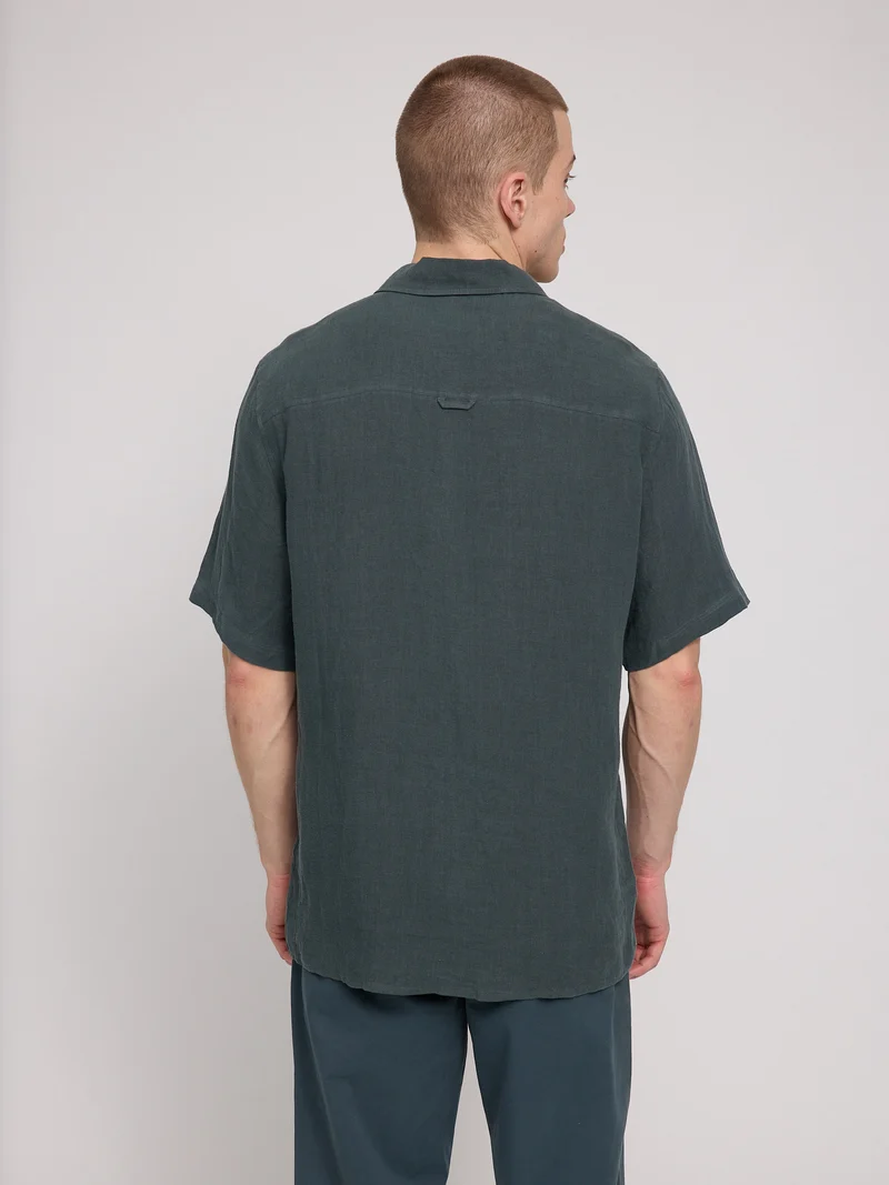 MAZINE Shortsleeve Linen Shirt bottle