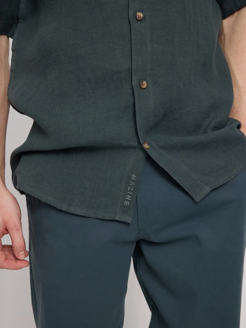 MAZINE Shortsleeve Linen Shirt bottle