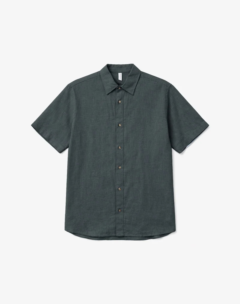 MAZINE Shortsleeve Linen Shirt bottle