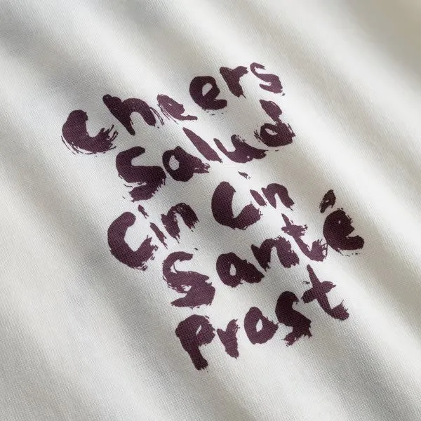 DEDICATED T-Shirt Stockholm Cheers Salud Off-White