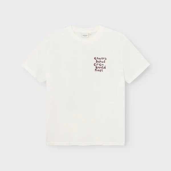 DEDICATED T-Shirt Stockholm Cheers Salud Off-White