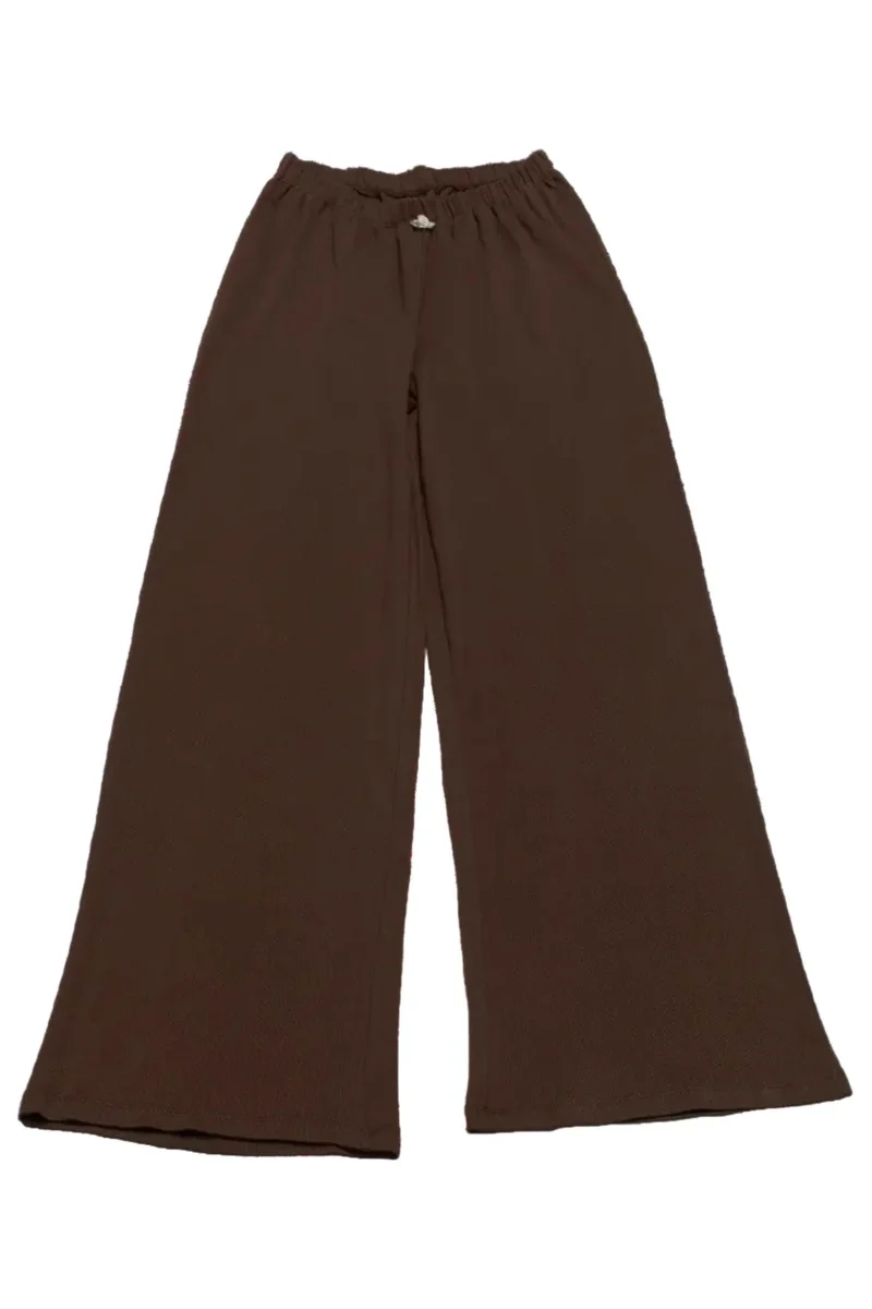 Maanesten - Ally Pointelle Pants Brown - 4297