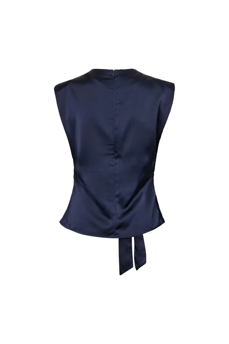 Co´Couture - Safiracc Pleat Top 500575 - 40007 - Navy