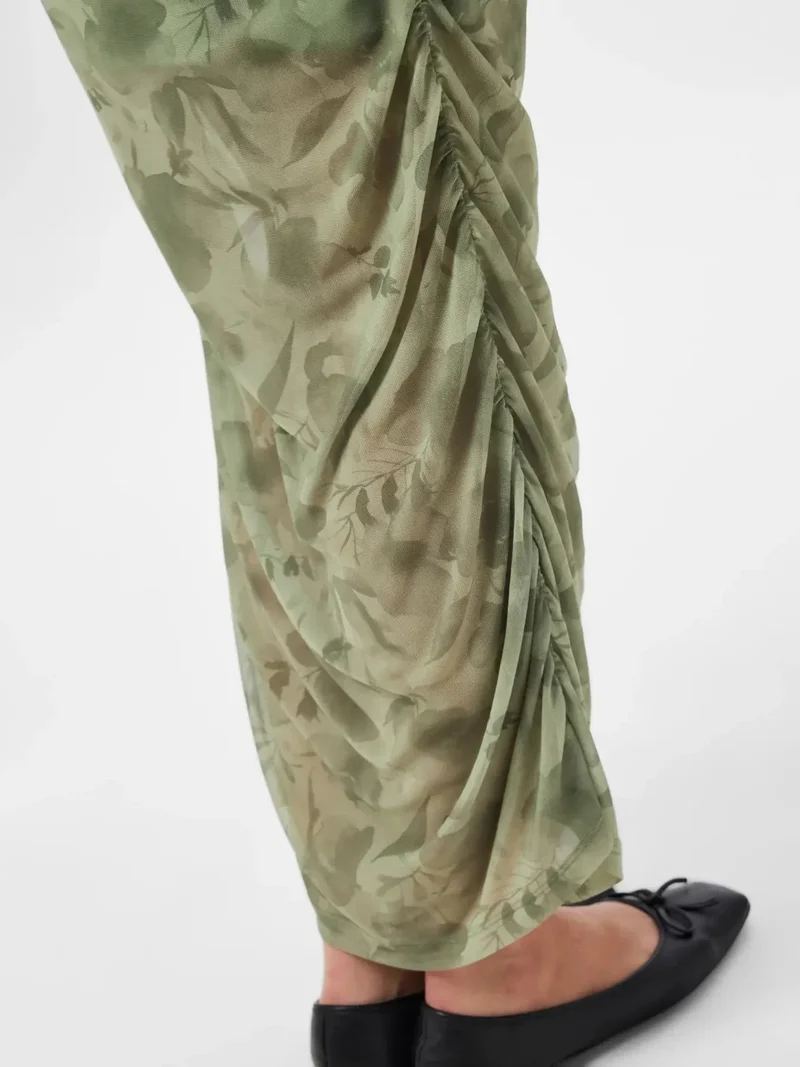 Pieces - Pcally Sl Boatneck Ankle Dress - 5065905 Woodbine Flowers