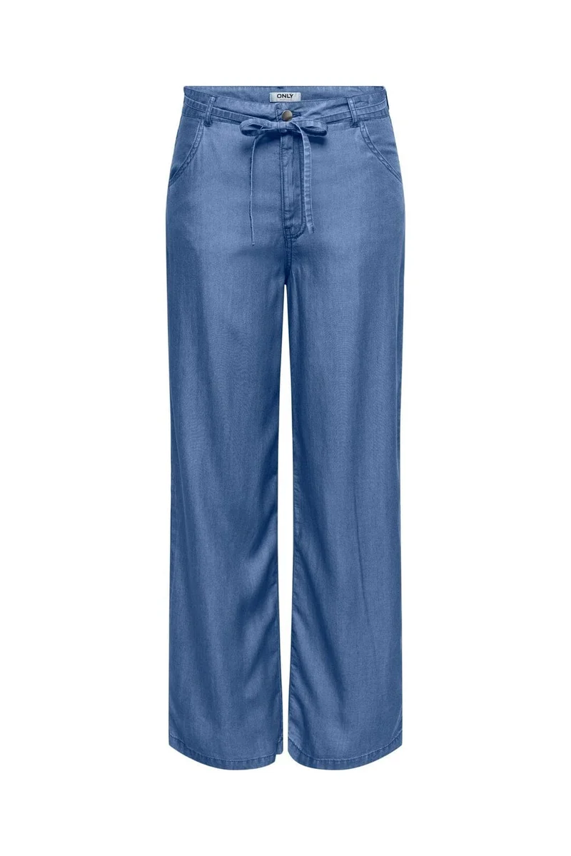 Only - Onlgianna Charis Straight Pants Wvncc - 4977902 Medium Blue Denim