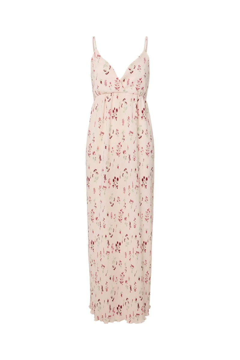 Pieces - Pcflora Sl Strap Dress Msa - 4975238 Petal Pink Flowers
