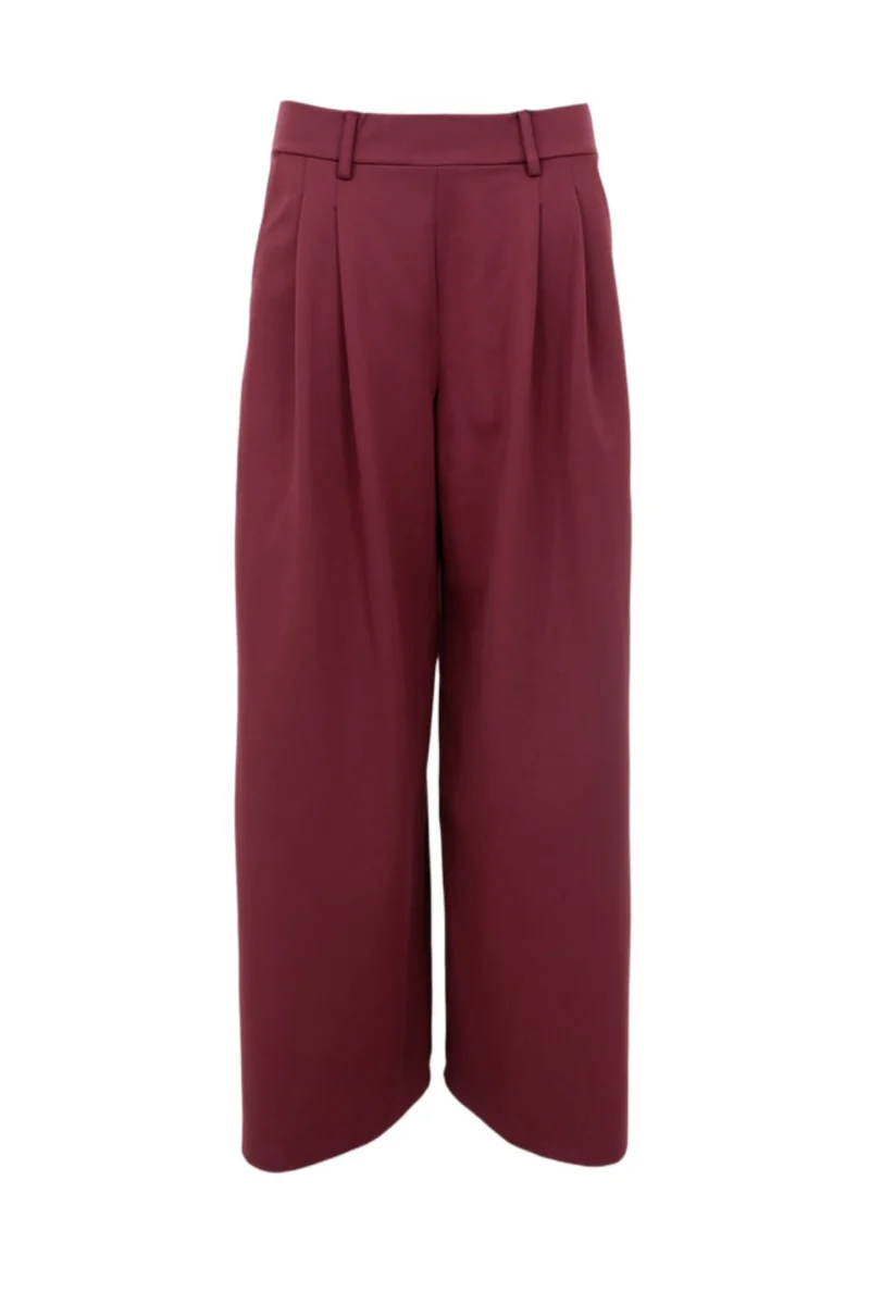 Black Colour - Bcdavi Wideleg Pant 40974 - Plum
