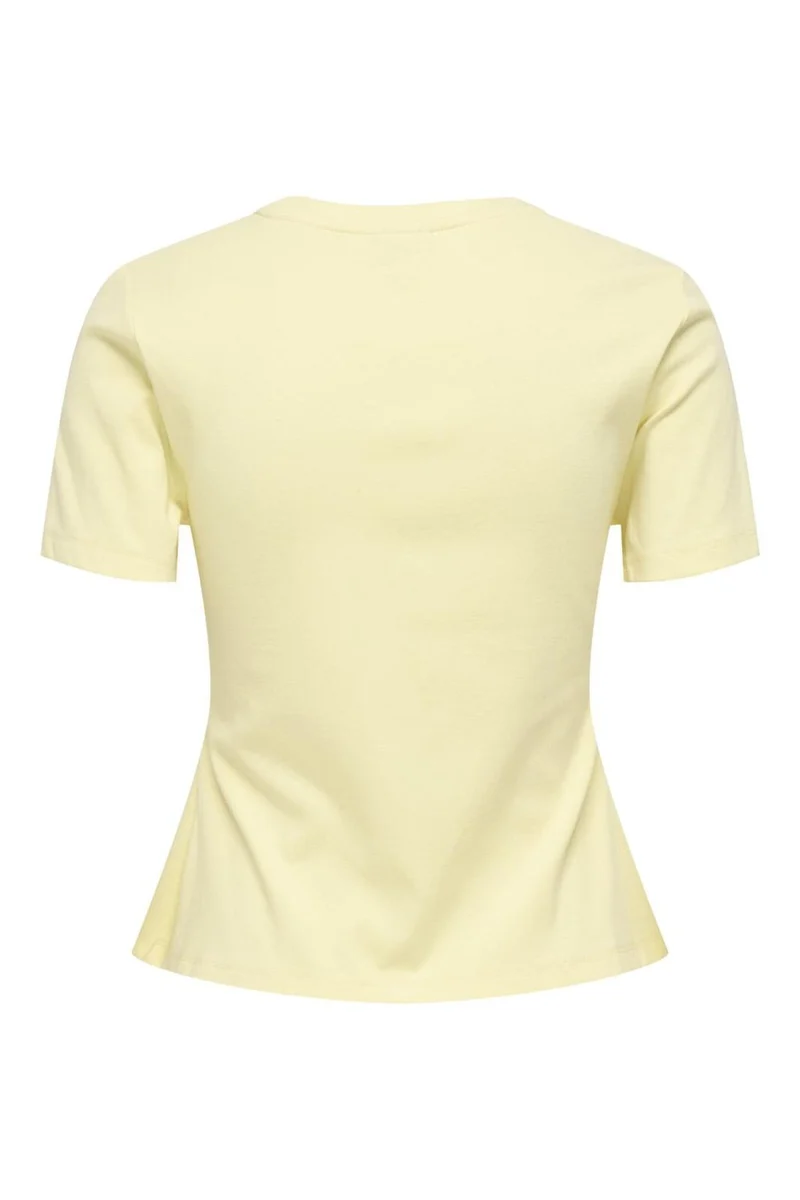 JDY - Jdytessa S/S Detail Top - 4965623 Double Cream