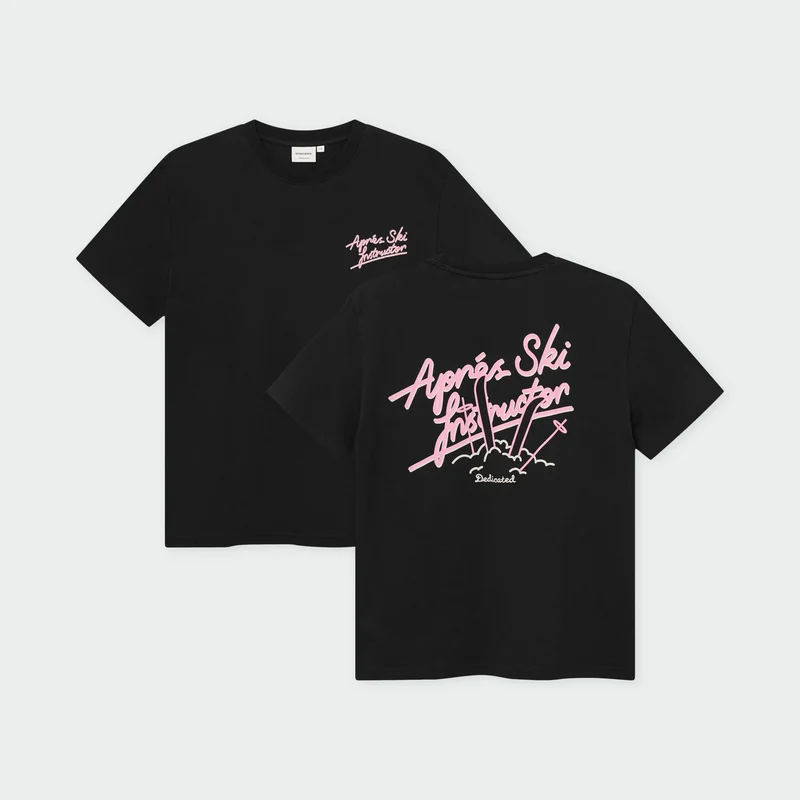 DEDICATED T-Shirt Stockholm Apres Ski Instructor Black