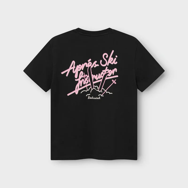 DEDICATED T-Shirt Stockholm Apres Ski Instructor Black