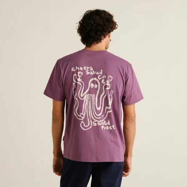 DEDICATED T-Shirt Stockholm Cheers Salud Berry Purple