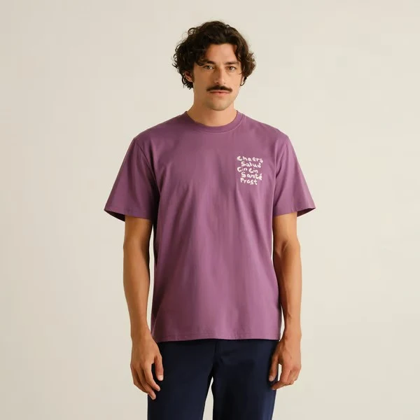 DEDICATED T-Shirt Stockholm Cheers Salud Berry Purple