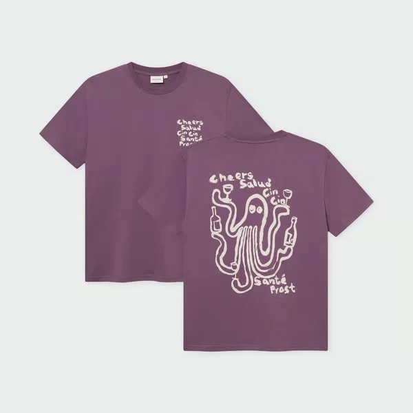 DEDICATED T-Shirt Stockholm Cheers Salud Berry Purple