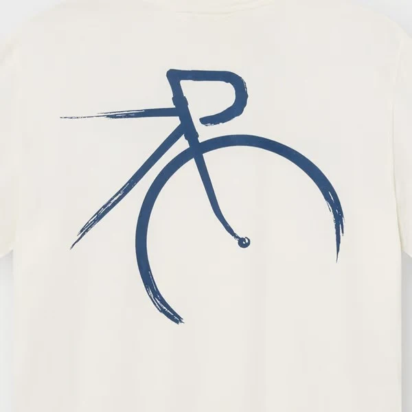 DEDICATED T-Shirt Stockholm Painted Side Bike Off-White
