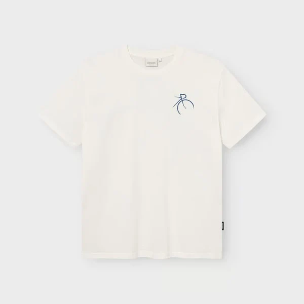 DEDICATED T-Shirt Stockholm Painted Side Bike Off-White