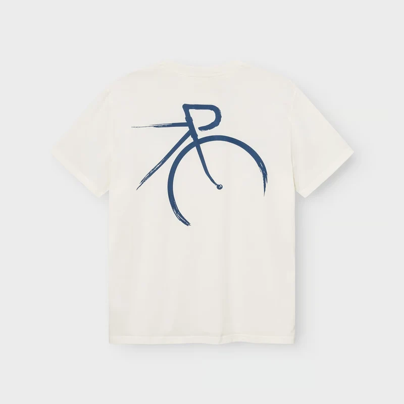 DEDICATED T-Shirt Stockholm Painted Side Bike Off-White