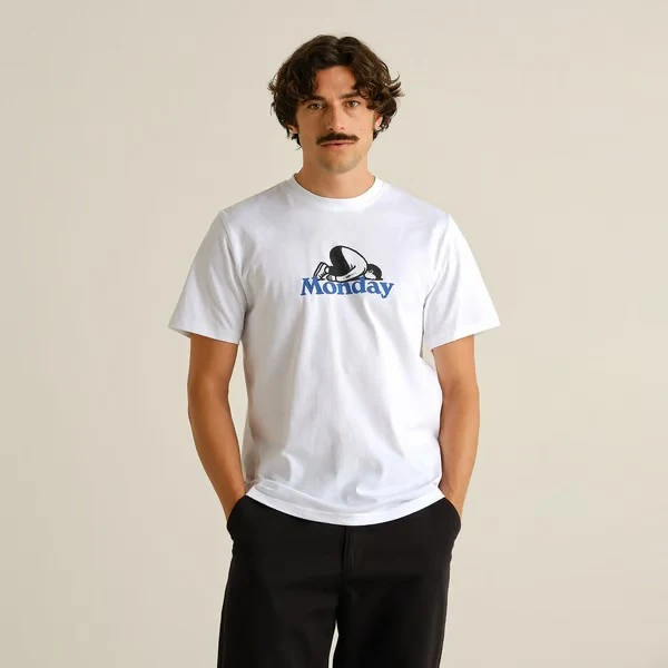 DEDICATED T-Shirt Stockholm Monday Crash White