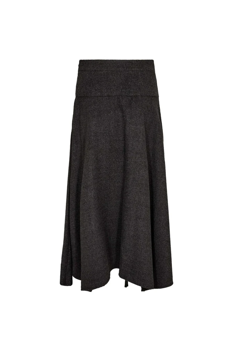 Gossia - Hannahgo Skirt G3188 - Dark Grey Melange
