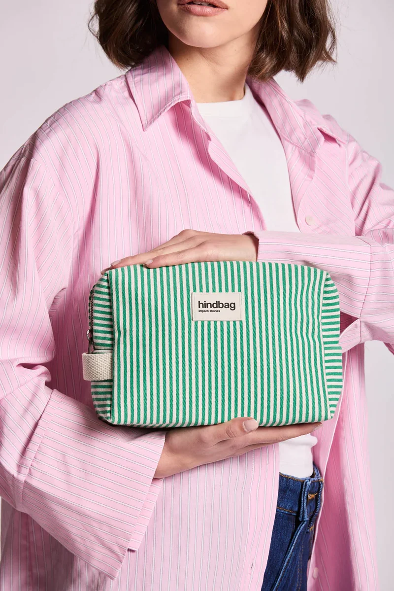 HINDBAG Leon Streifen grün