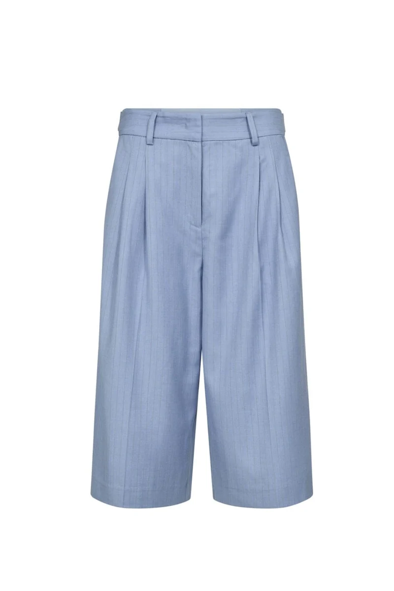 Co´Couture - Kianacc Pin Pleat Bermuda 41079 - 23 - Pale Blue
