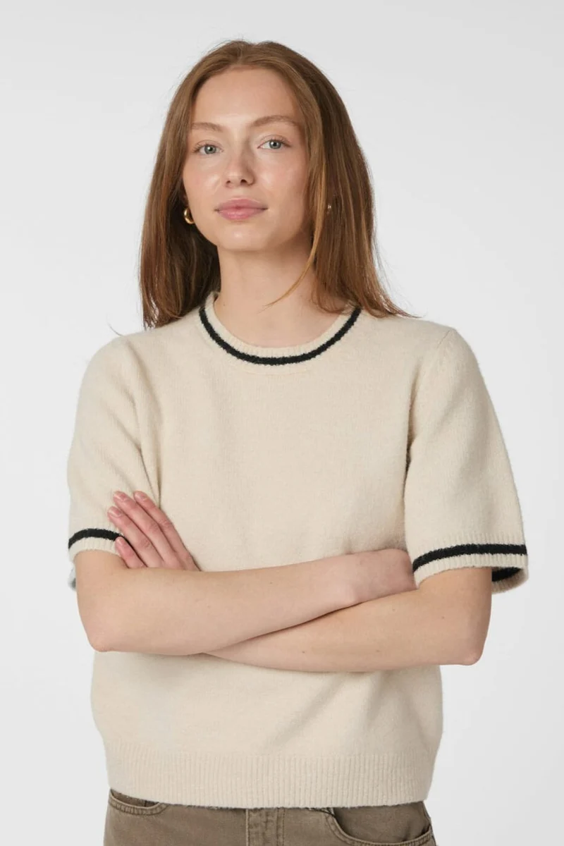 Neo Noir - Mawina Knit Tee 166424 - 124 - Ivory