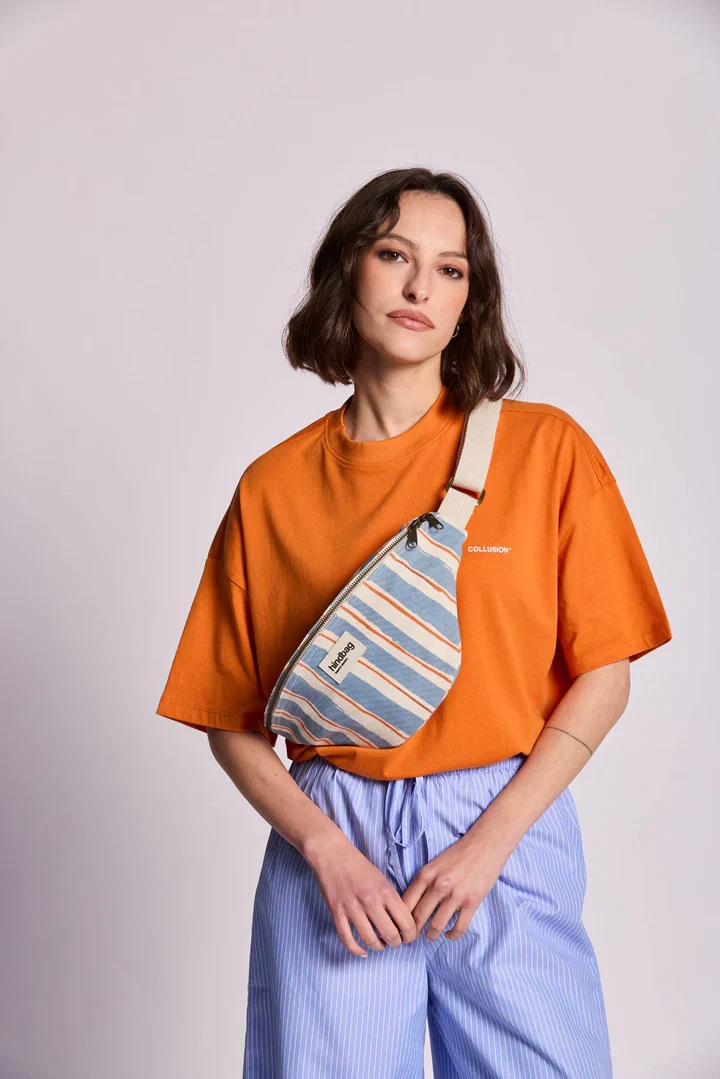 HINDBAG Olivia Streifen orange blau