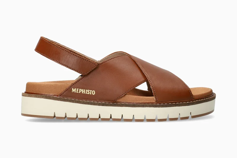 Sandales BLANCHE marron