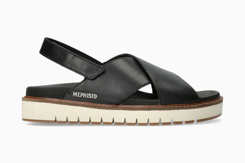 Sandales BLANCHE noires