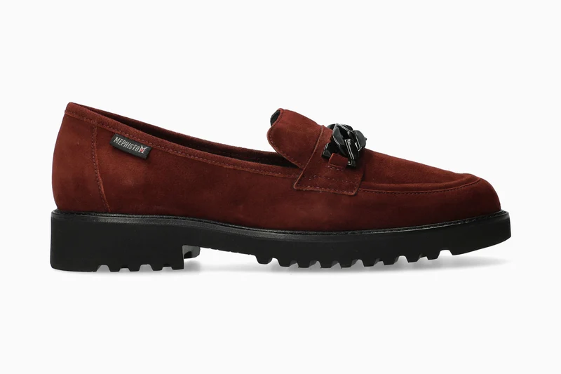 Mocassins SALKA bordeaux profond