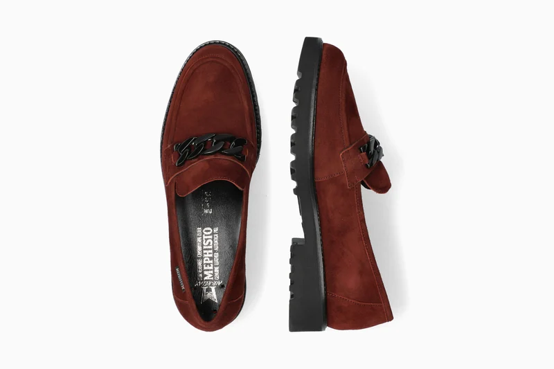 Mocassins SALKA bordeaux profond