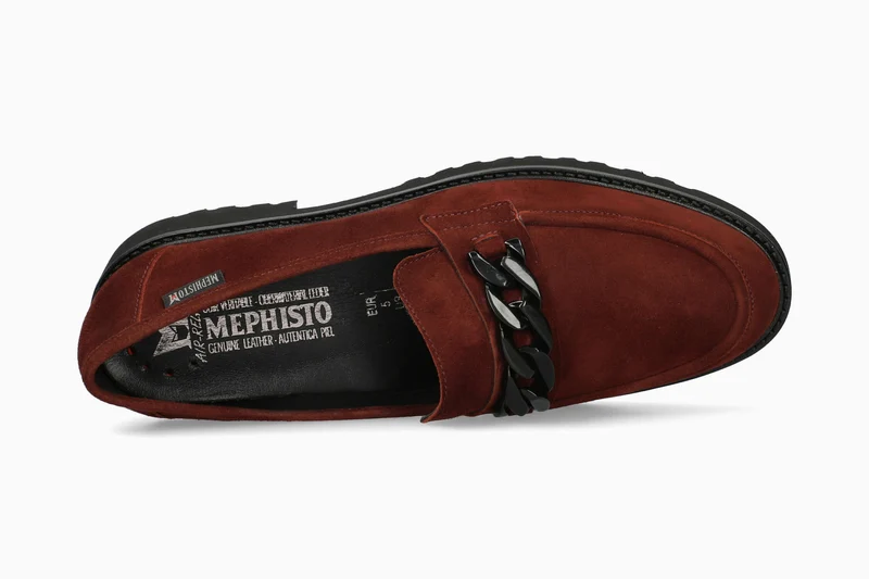 Mocassins SALKA bordeaux profond