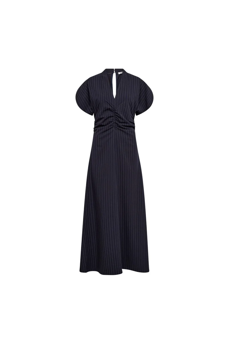 Co´Couture - Licacc Pin Gathering Dress 500501 - 40007 - Navy
