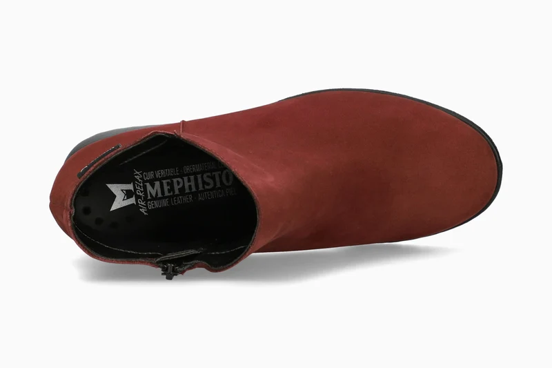 Bottines IDORA rouge foncé