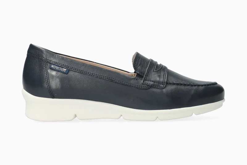 Mocassins DIVA bleu foncé