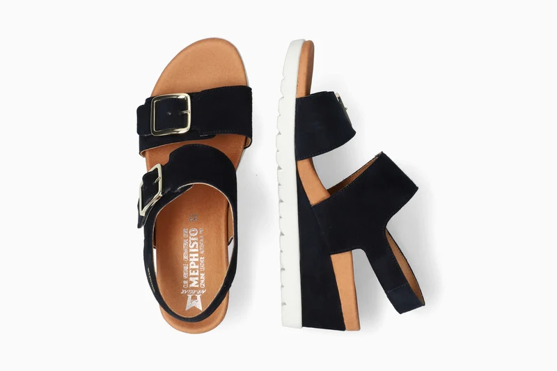 Sandales YSABEL bleu foncé