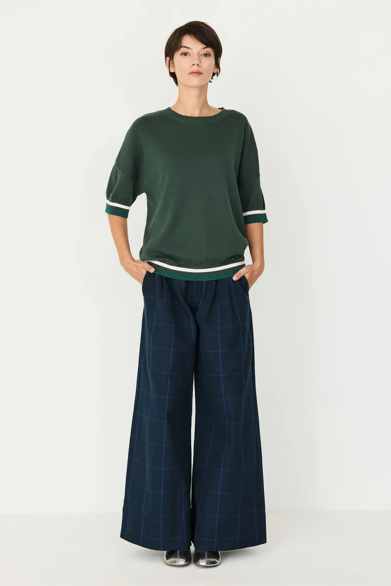 SKFK Feinstrick Pullover Dorleta dark green