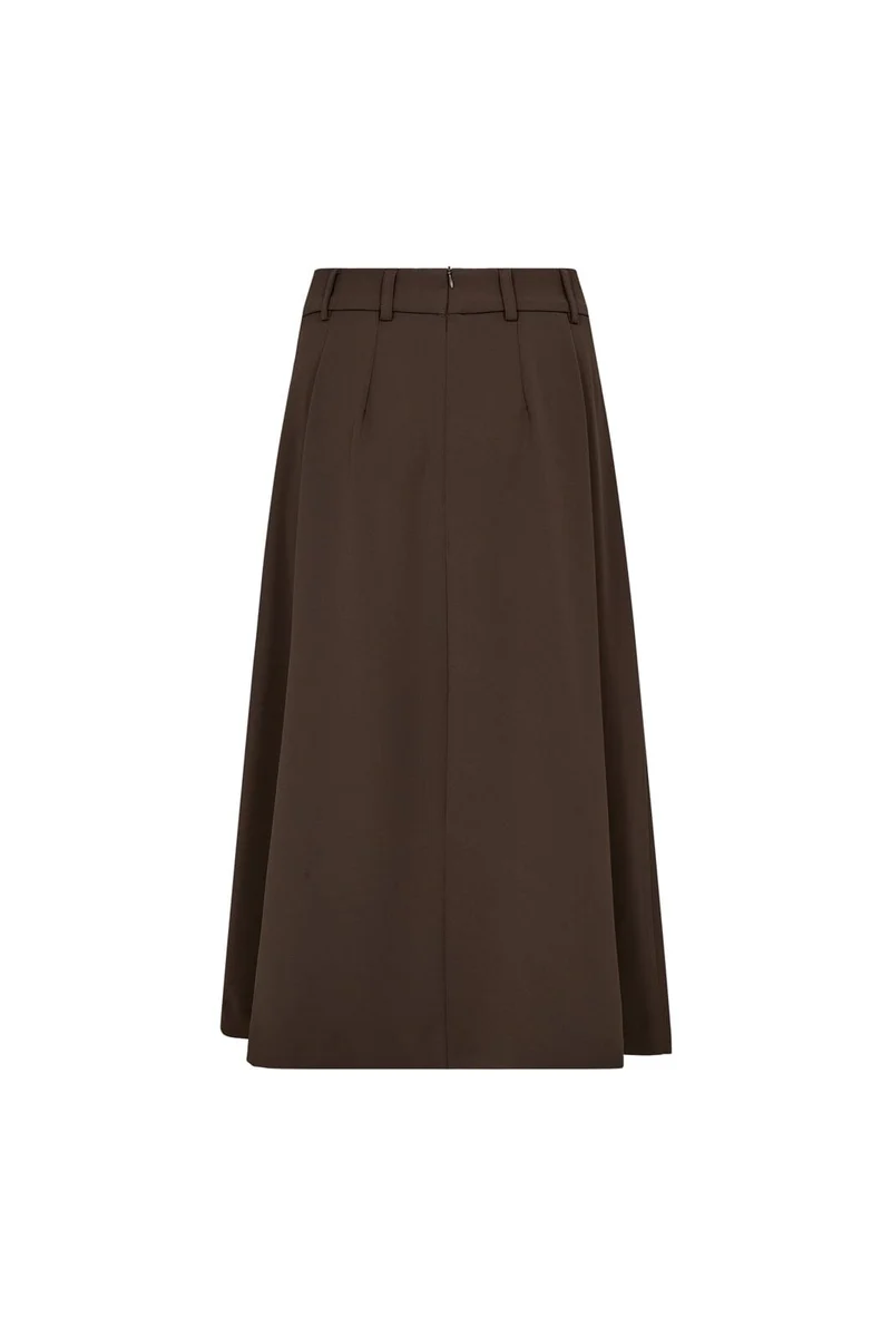 Co´Couture - Anyacc Midi Pleat Skirt 44040 - 83 - Mocca