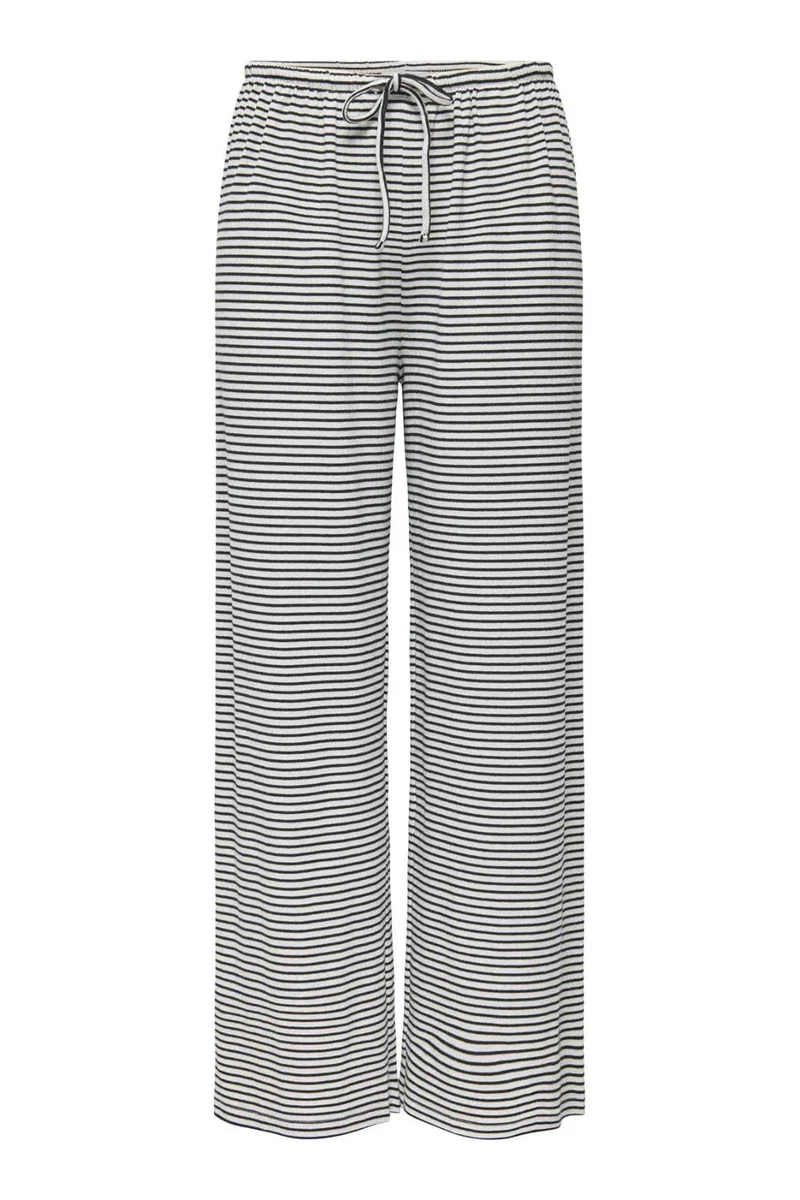 Only - Onlsaga Loose Pant - 4887145 Cloud Dancer Black