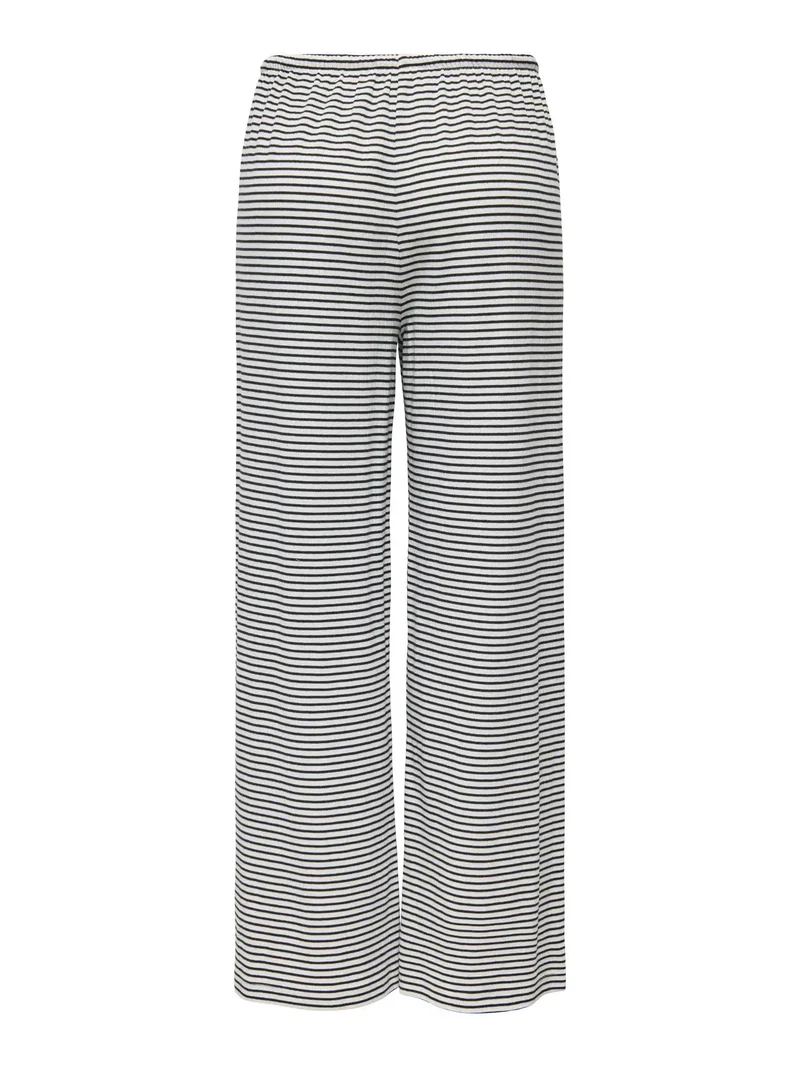 Only - Onlsaga Loose Pant - 4887145 Cloud Dancer Black