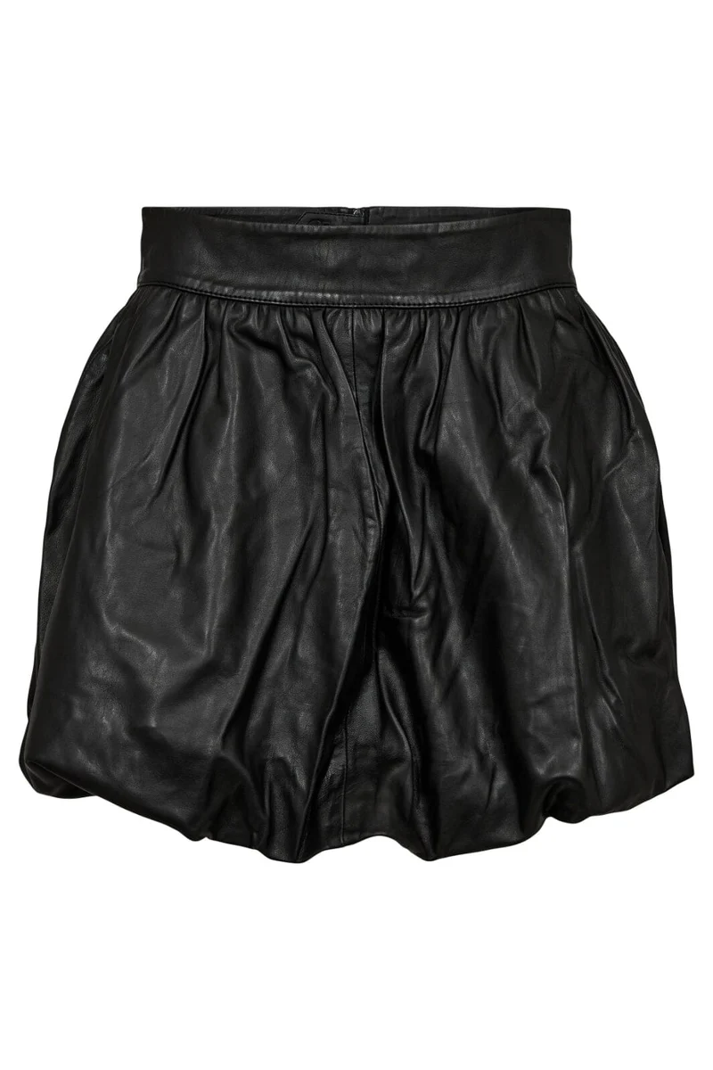 Haute L'Amitié - Balloon Leather Skirt HL10384 - Black