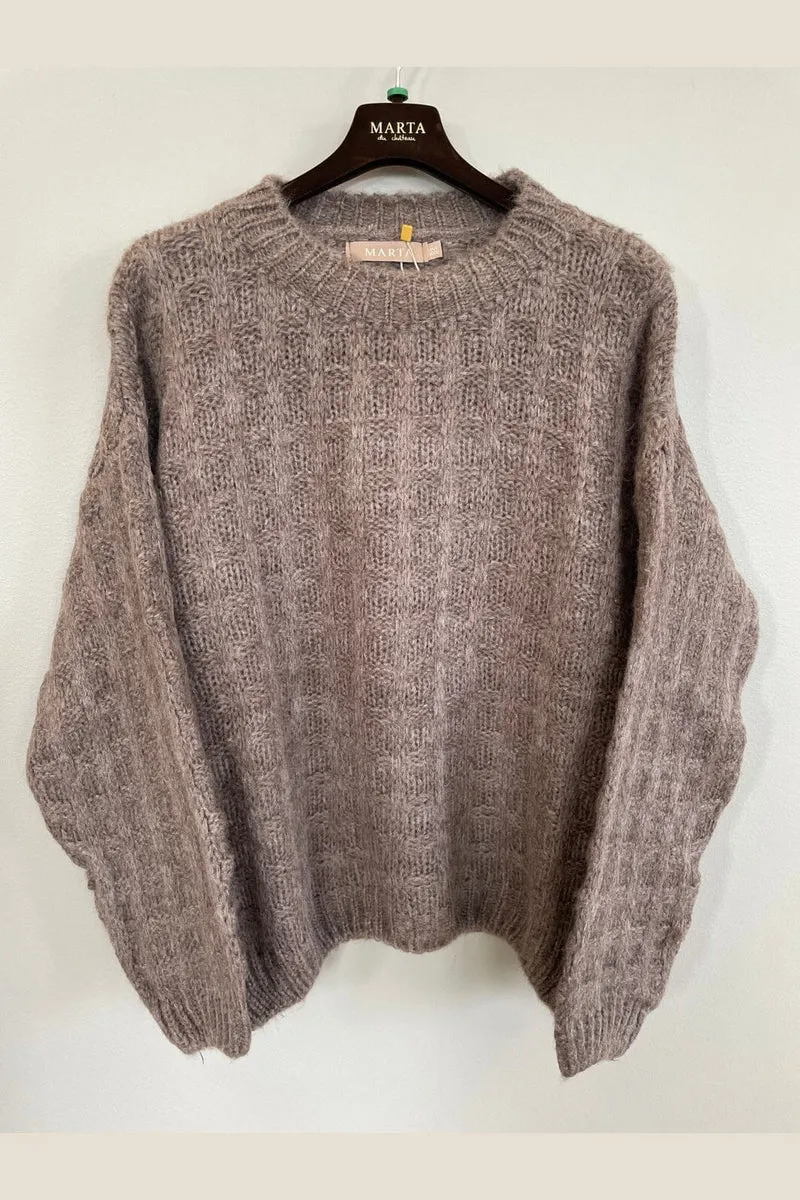 Marta Du Chateau - Mdcbrezza Knit 65968 - Fango