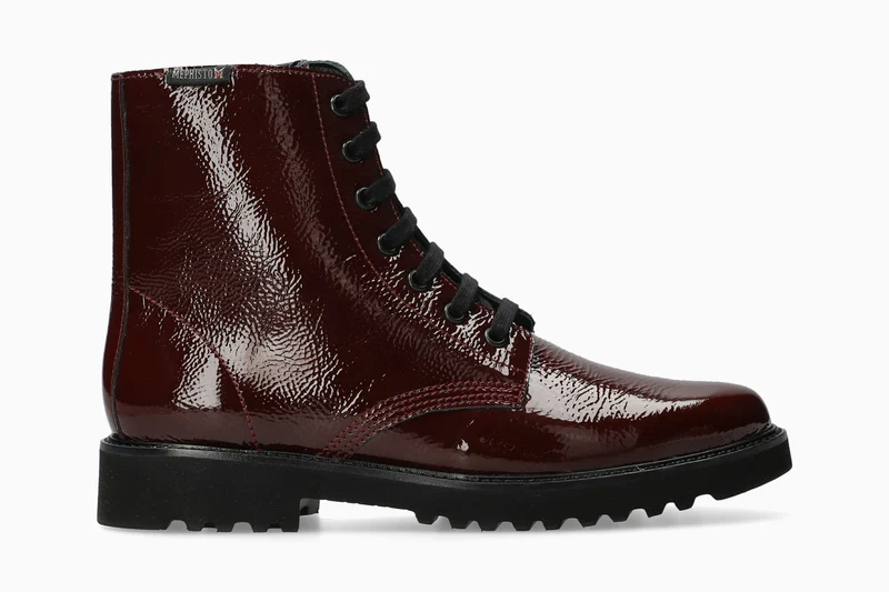 Bottines SELIZA rouge foncé