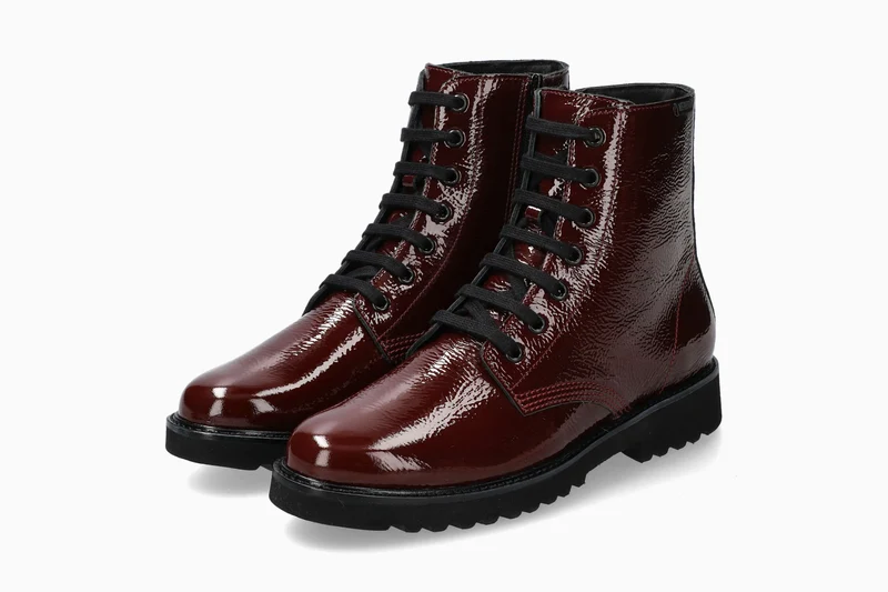 Bottines SELIZA rouge foncé